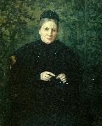 johan krouthen, portratt av konstnarens mor